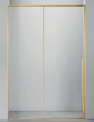 Stal nierdzewna, drzwi przesuwne, minimalistyczny design, łazienka, prysznic.